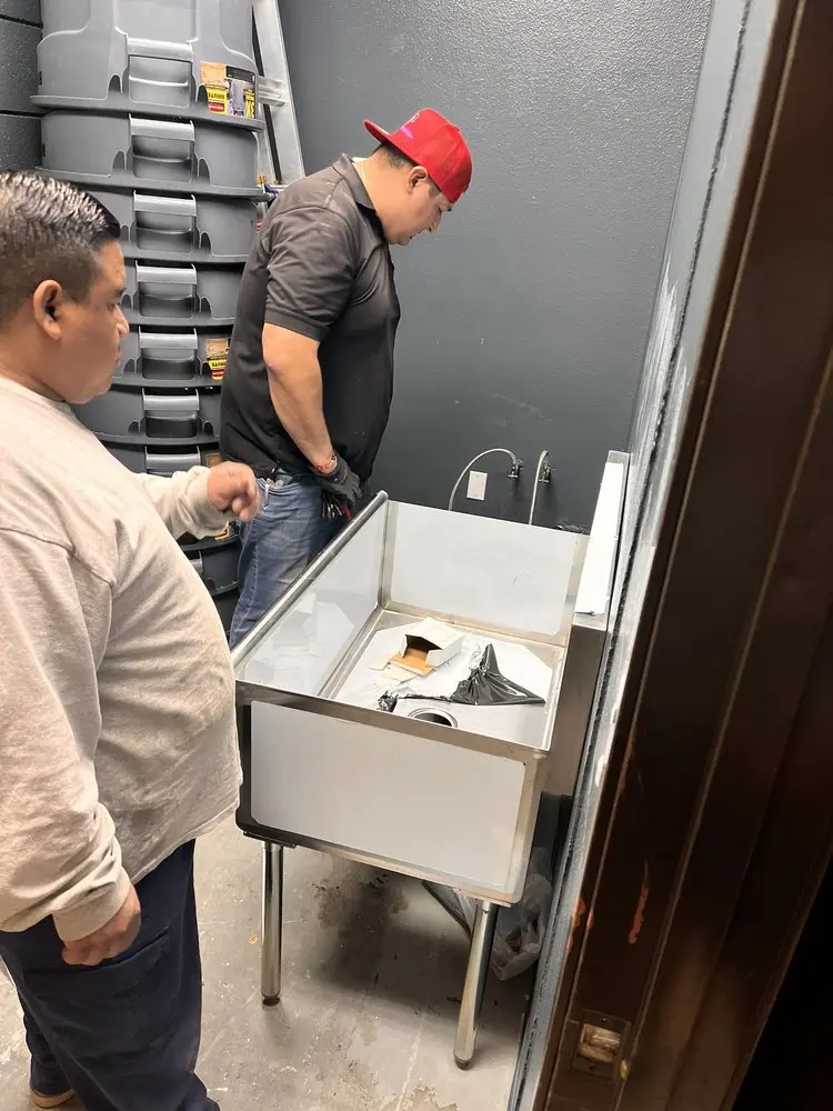 Commercial plumbing and sink installation in Helena